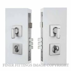 WINDSOR 1365 SC MINI TURN ENTRANCE LOCK KIT SQUARE 60MM SATIN CHROME