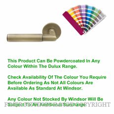 WINDSOR 8401 - 8470 PC LUMINA PLAIN LEVER ON ROSE POWDERCOAT