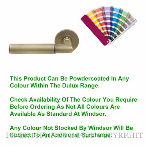 WINDSOR 8401 - 8470 PC LUMINA PLAIN LEVER ON ROSE POWDERCOAT