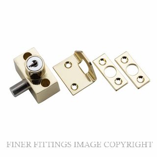 TRADCO 20300 SLIDING WINDOW LOCK ELECTROPLATE BRASS