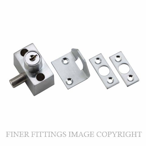 TRADCO 20305 SLIDING WINDOW LOCK SATIN CHROME