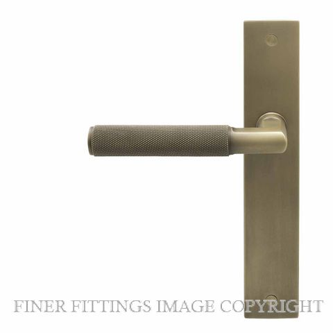 WINDSOR 8413 - 8476 RB LUMINA DIAMOND KNURL LEVER ON PLATE ROMAN BRASS