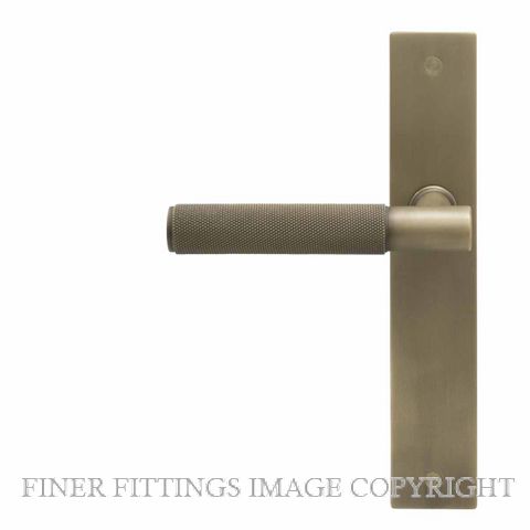 WINDSOR 8433 - 8478 RB VERGE DIAMOND KNURL LEVER ON PLATE ROMAN BRASS