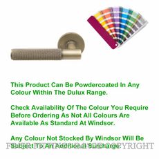 WINDSOR 8431 - 8473 PC VERGE DIAMOND KNURL LEVER ON ROSE POWDERCOAT