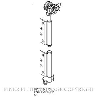 BRIO BWS2-50CMSS WF 4S END SET 50 C MORTICED SQUARE SS