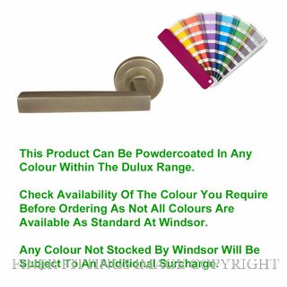 WINDSOR 8221 PC FEDERAL 52MM ROSE HANDLE (PAIR) POWDERCOAT