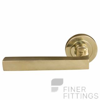 WINDSOR 8221 - 8229 PB FEDERAL LEVER ON ROSE POLISHED BRASS-LACQUERED