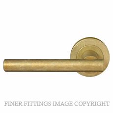 WINDSOR 8201 - 8209 RLB CHARLESTON LEVER ON ROSE RUMBLED BRASS