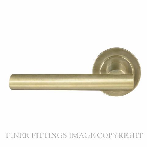 WINDSOR 8201 - 8209 USB CHARLESTON LEVER ON ROSE UNLACQUERED SATIN BRASS