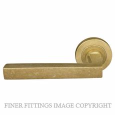 WINDSOR 8221 - 8229 RLB FEDERAL LEVER ON ROSE RUMBLED BRASS