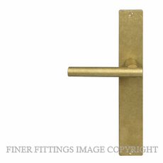 WINDSOR 8205 - 8274 RLB CHARLESTON LEVER ON PLATE RUMBLED BRASS