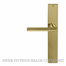 WINDSOR 8205 - 8274 UB CHARLESTON LEVER ON PLATE UNLACQUERED BRASS