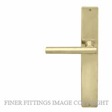 WINDSOR 8205 - 8274 USB CHARLESTON LEVER ON PLATE UNLACQUERED SATIN BRASS