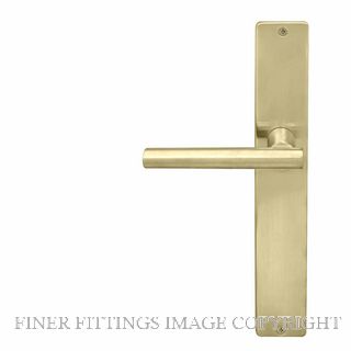 WINDSOR 8205RD USB CHARLESTON SQUARE LONGPLATE DUMMY HANDLE UNLACQUERED SATIN BRASS