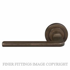 WINDSOR 8211 - 8219 AB CHALET LEVER ON ROSE ANTIQUE BRONZE