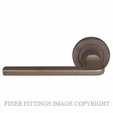 WINDSOR 8211 - 8219 NB CHALET LEVER ON ROSE NATURAL BRONZE