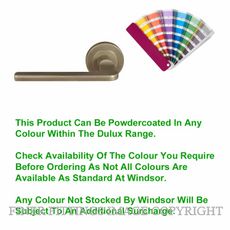 WINDSOR 8211 - 8219 PC CHALET LEVER ON ROSE POWDERCOAT