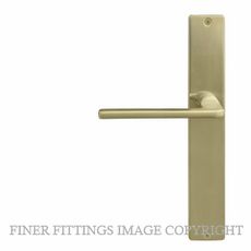 WINDSOR 8215 - 8300 USB CHALET LEVER ON PLATE UNLACQUERED SATIN BRASS