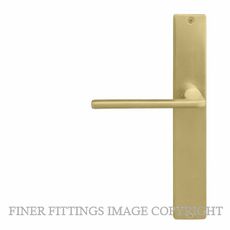 WINDSOR 8215 - 8300 MSB CHALET LEVER ON PLATE MATT SATIN BRASS