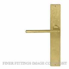 WINDSOR 8215 - 8300 RLB CHALET LEVER ON PLATE RUMBLED BRASS