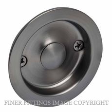 MILES NELSON 538SG ROUND SLIDING DOOR DUMMY SET SATIN GRAPHITE