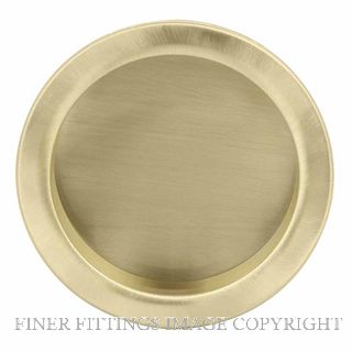 WINDSOR 8105 USB SINGLE FLUSHPULL 55X11MM UNLACQUERED SATIN BRASS