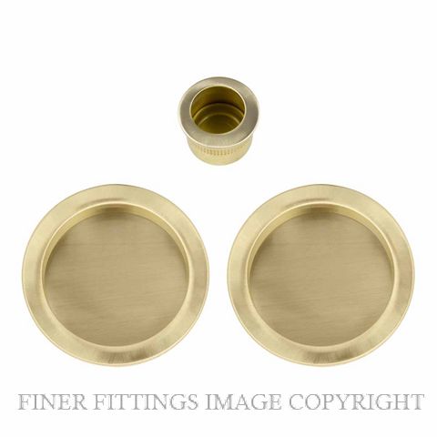 WINDSOR 8107 USB PASSAGE FLUSHPULL KIT UNLACQUERED SATIN BRASS