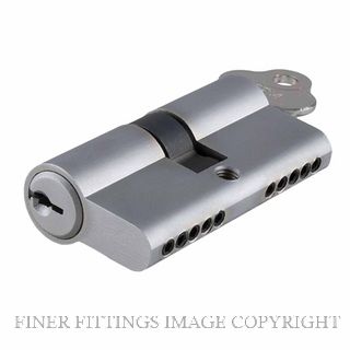 TRADCO 8564 DUAL FUNCTION 65MM EURO LOCK CYLINDERS SATIN CHROME