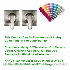 WINDSOR 9077 PC MINI TURN SET - 54X54MM SQUARE ROSE POWDER COAT