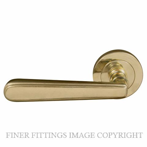WINDSOR 8231 - 8239 VILLA LEVER ON ROSE POLISHED BRASS-LACQUERED