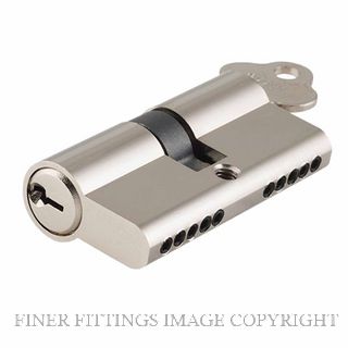 TRADCO 8568 DUAL FUNCTION 65MM EURO LOCK CYLINDERS POLISHED NICKEL