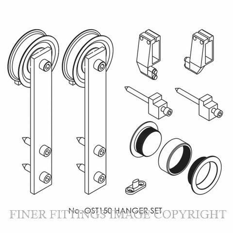 BRIO OPEN RAIL SQUARE TIMBER FITTING PACK SSS SATIN STAINLESS