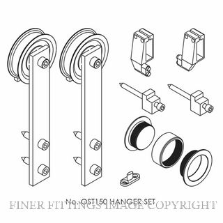 BRIO OPEN RAIL SQUARE TIMBER FITTING PACK SSS SATIN STAINLESS