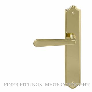 WINDSOR 8234RD PB VILLA TRADITIONAL LONGPLATE DUMMY HANDLE POLISHED BRASS-LACQUERED