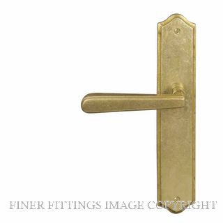 WINDSOR 8234RD RLB VILLA TRADITIONAL LONGPLATE DUMMY HANDLE RUMBLED BRASS