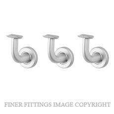 SYLVAN BB3 SCP3 ROUND STYLE BRACKET WALL MOUNTED 3 PACK SATIN CHROME