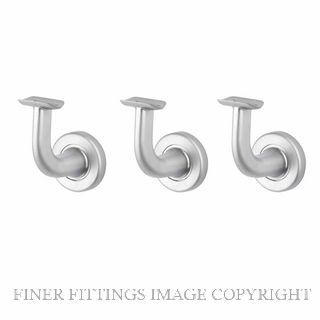 SYLVAN BB3 SCP3 ROUND STYLE BRACKET WALL MOUNTED 3 PACK SATIN CHROME