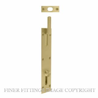 WINDSOR 5273 MSB NECKED OUTWARD REVERSE BOLT 150MM MATT SATIN BRASS