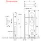 LOUISE CL100A1000 SERIES SLIDING DOOR LOCK