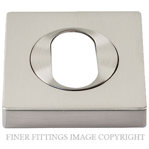 SYLVAN I-ESC5O SQUARE ESCUTCHEON OVAL KEYHOLE SATIN NICKEL