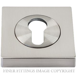 SYLVAN I-ESC5E SQUARE ESCUTCHEON EURO KEYHOLE SATIN NICKEL