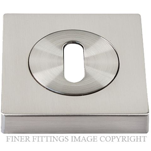 SYLVAN I-ESC5L SQUARE ESCUTCHEON LEVER KEYHOLE SATIN NICKEL