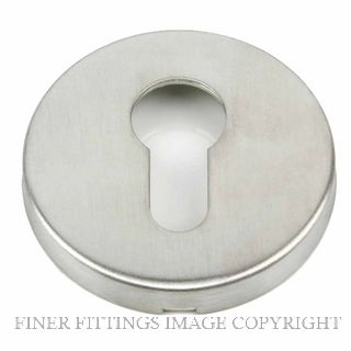 SYLVAN I-ESC8E SS ROUND EURO ESCUTCHEON SATIN STAINLESS