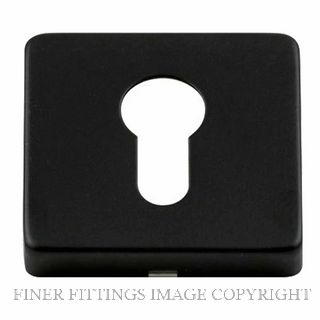 SYLVAN I-ESC9E BLK SQUARE EURO ESCUTCHEON MATT BLACK