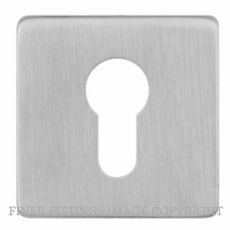 SYLVAN I-ESC9E SS SQUARE EURO ESCUTCHEON SATIN STAINLESS