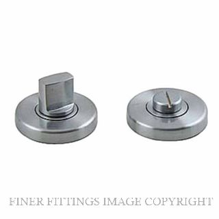 SYLVAN I-TT4 ROUND BATHROOM TURN & EMERG RELEASE 55MM SATIN NICKEL