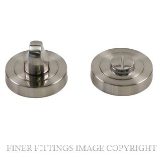 SYLVAN I-TT6 ROUND BATHROOM TURN & EMERG RELEASE 50MM SATIN NICKEL