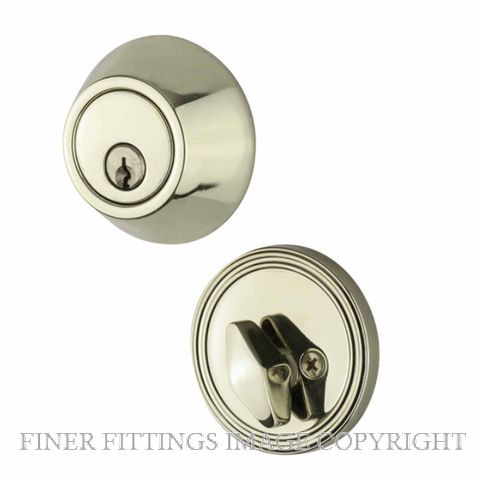 SYLVAN EDB1 SINGLE CYLINDER DEADBOLT POLISHED BRASS