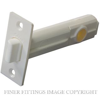 SYLVAN ML7 PLASTIC MORTICE LATCH 70MM WHITE