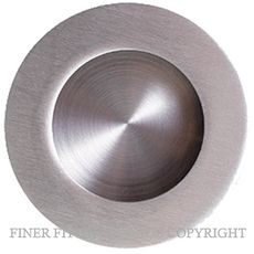 SYLVAN FP2 ROUND FLUSH PULL 65MM BRUSHED STAINLESS STEEL